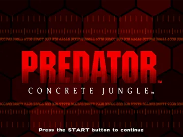 Predator - Concrete Jungle screen shot title